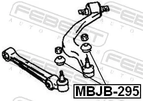 FEBEST Repair kit, supporting/ball joint (MBJB-295)