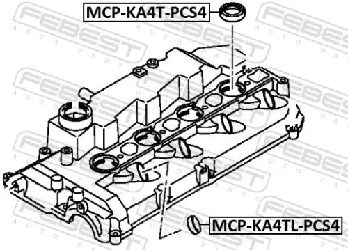 FEBEST Seal Ring, injector (MCP-KA4T-PCS4)