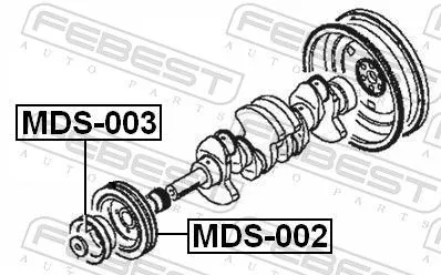 FEBEST Belt Pulley, crankshaft (MDS-003)