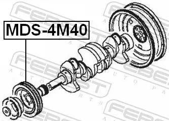 FEBEST Belt Pulley, crankshaft (MDS-4M40)