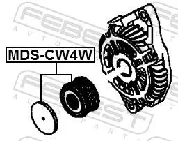 FEBEST Belt Pulley, alternator (MDS-CW4W)