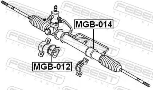 FEBEST Mounting, steering gear (MGB-014)