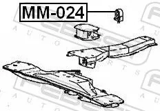 FEBEST Mounting, transfer case (MM-024)
