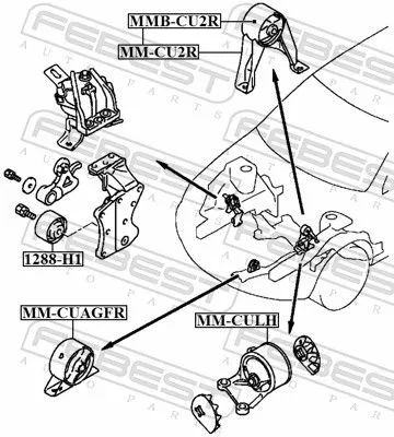 FEBEST Mounting, engine (MM-CULH)