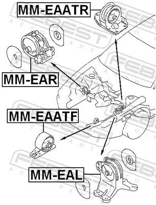 FEBEST Mounting, engine (MM-EAATR)