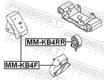 FEBEST Mounting, engine (MM-KB4F)
