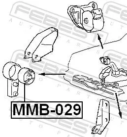 FEBEST Mounting, engine (MMB-029)
