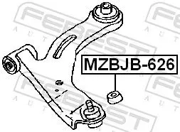 FEBEST Repair kit, supporting/ball joint (MZBJB-626)