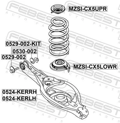 FEBEST Spring Seat (MZSI-CX5LOWR)