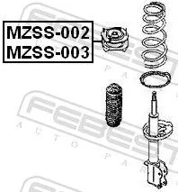 FEBEST Suspension Strut Support Mount (MZSS-003)