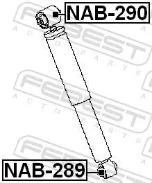 FEBEST Bush, shock absorber (NAB-289)