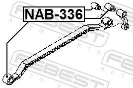 FEBEST Bushing, leaf spring (NAB-336)