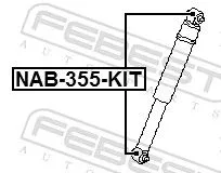 FEBEST Mounting Kit, shock absorber (NAB-355-KIT)