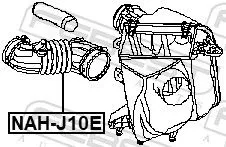 FEBEST Hose, air supply (NAH-J10E)