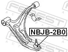 FEBEST Repair kit, supporting/ball joint (NBJB-2B0)