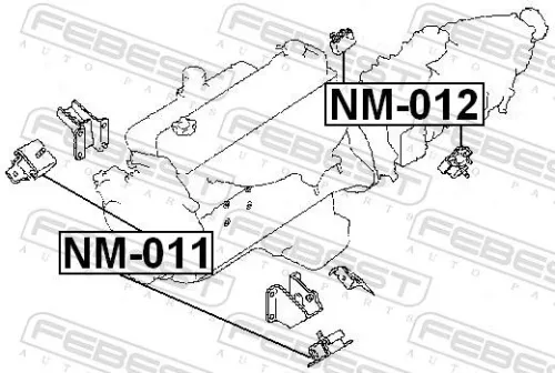 FEBEST Mounting, engine (NM-012)