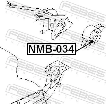 FEBEST Mounting, engine (NMB-034)