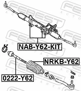 FEBEST Bellow, steering (NRKB-Y62)