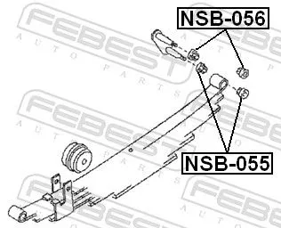 FEBEST Bushing, leaf spring (NSB-055)