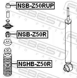 FEBEST Spacer Bush, shock absorber (NSB-Z50RUP)