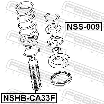 FEBEST Suspension Strut Support Mount (NSS-009)