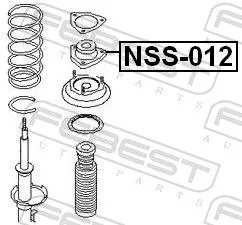 FEBEST Suspension Strut Support Mount (NSS-012)