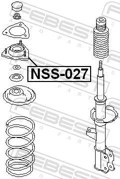 FEBEST Suspension Strut Support Mount (NSS-027)