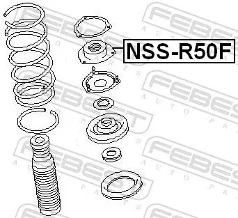 FEBEST Suspension Strut Support Mount (NSS-R50F)