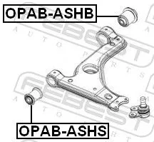 FEBEST Mounting, control/trailing arm (OPAB-ASHS)