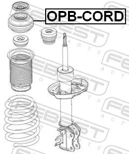 FEBEST Suspension Strut Support Mount (OPB-CORD)