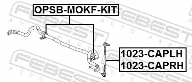 FEBEST Repair Kit, stabiliser bush (OPSB-MOKF-KIT)