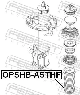 FEBEST Protective Cap/Bellow, shock absorber (OPSHB-ASTHF)