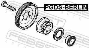 FEBEST Belt Pulley, crankshaft (PGDS-BERLIN)