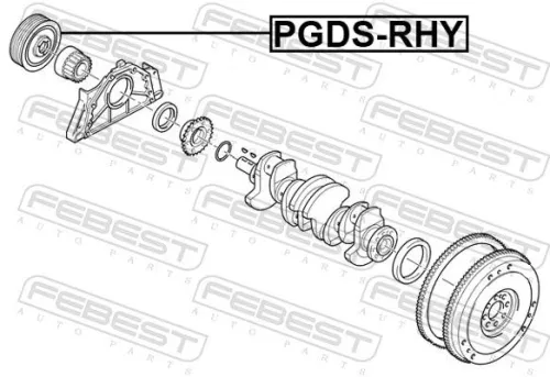 FEBEST Belt Pulley, crankshaft (PGDS-RHY)