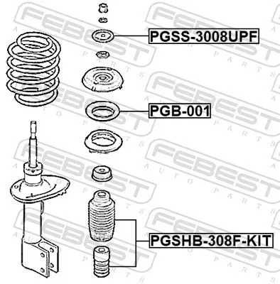 FEBEST Spring Seat (PGSS-3008UPF)