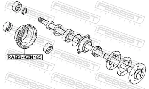 FEBEST Sensor Ring, ABS (RABS-KZN185)