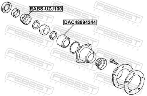 FEBEST Sensor Ring, ABS (RABS-UZJ100)