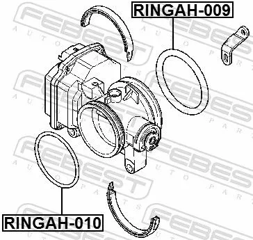 FEBEST Gasket, throttle body (RINGAH-009)