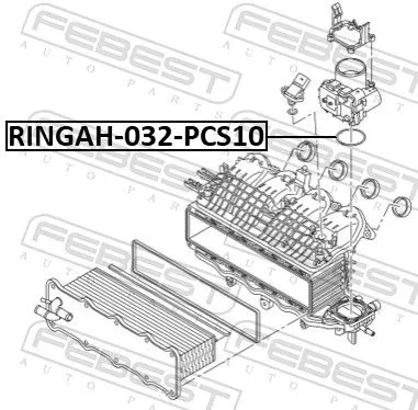 FEBEST Gasket, throttle body (RINGAH-032-PCS10)