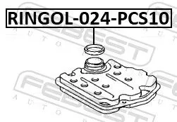 FEBEST Gasket, oil filter housing (RINGOL-024-PCS10)