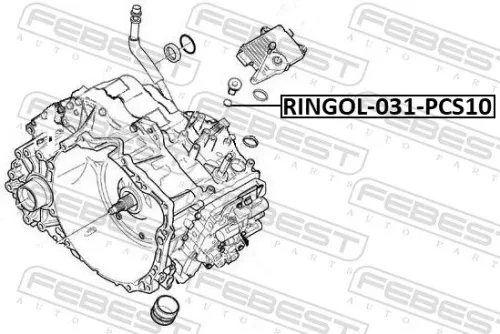 FEBEST Oil Seal, automatic transmission (RINGOL-031-PCS10)
