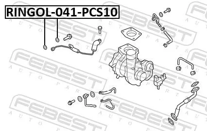 FEBEST Gasket, oil pump (RINGOL-041-PCS10)