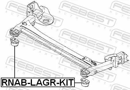 FEBEST Repair Kit, axle beam (RNAB-LAGR-KIT)