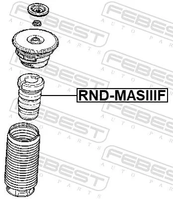 FEBEST Rubber Buffer, suspension (RND-MASIIIF)