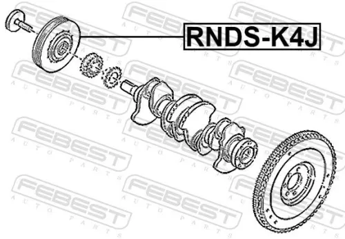 FEBEST Belt Pulley, crankshaft (RNDS-K4J)