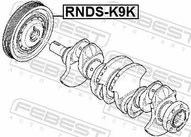 FEBEST Belt Pulley, crankshaft (RNDS-K9K)