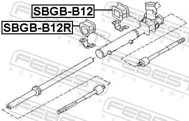 FEBEST Mounting, steering gear (SBGB-B12R)
