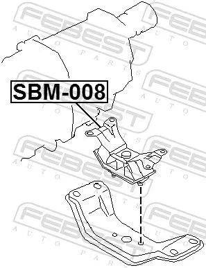 FEBEST Mounting, engine (SBM-008)