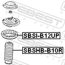 FEBEST Protective Cap/Bellow, shock absorber (SBSHB-B10R)