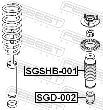 FEBEST Rubber Buffer, suspension (SGD-002)